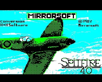 Spitfire 40 (1987)(Mirrorsoft)[SP40]